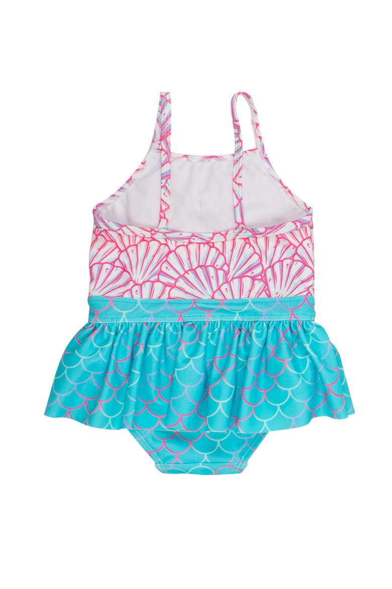 Toddler Girls UPF50+ Big Bow Skirted One Piece, Alternate, color, Pink Magical Mermaids