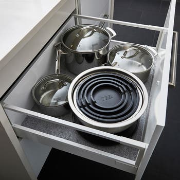 10-Piece Stainless Steel Mixing Bowl Set with Lids