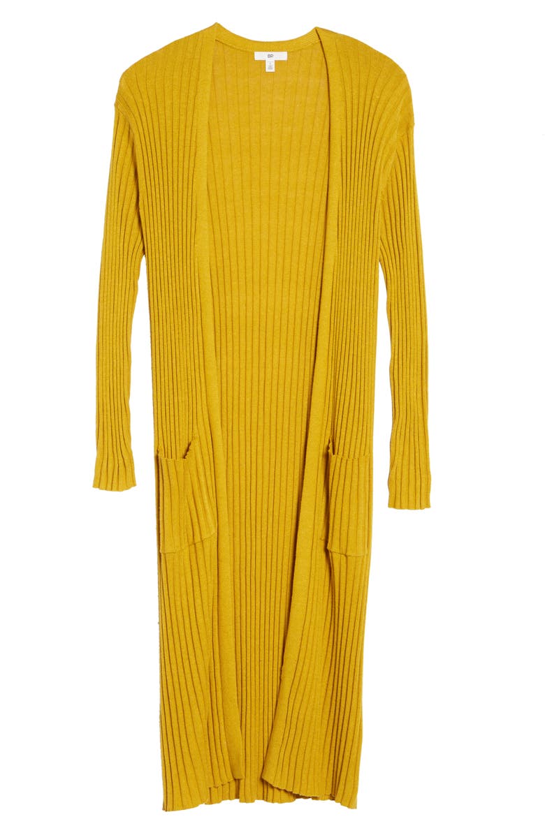 BP. Rib Knit Midi Cardigan, Alternate, color, 