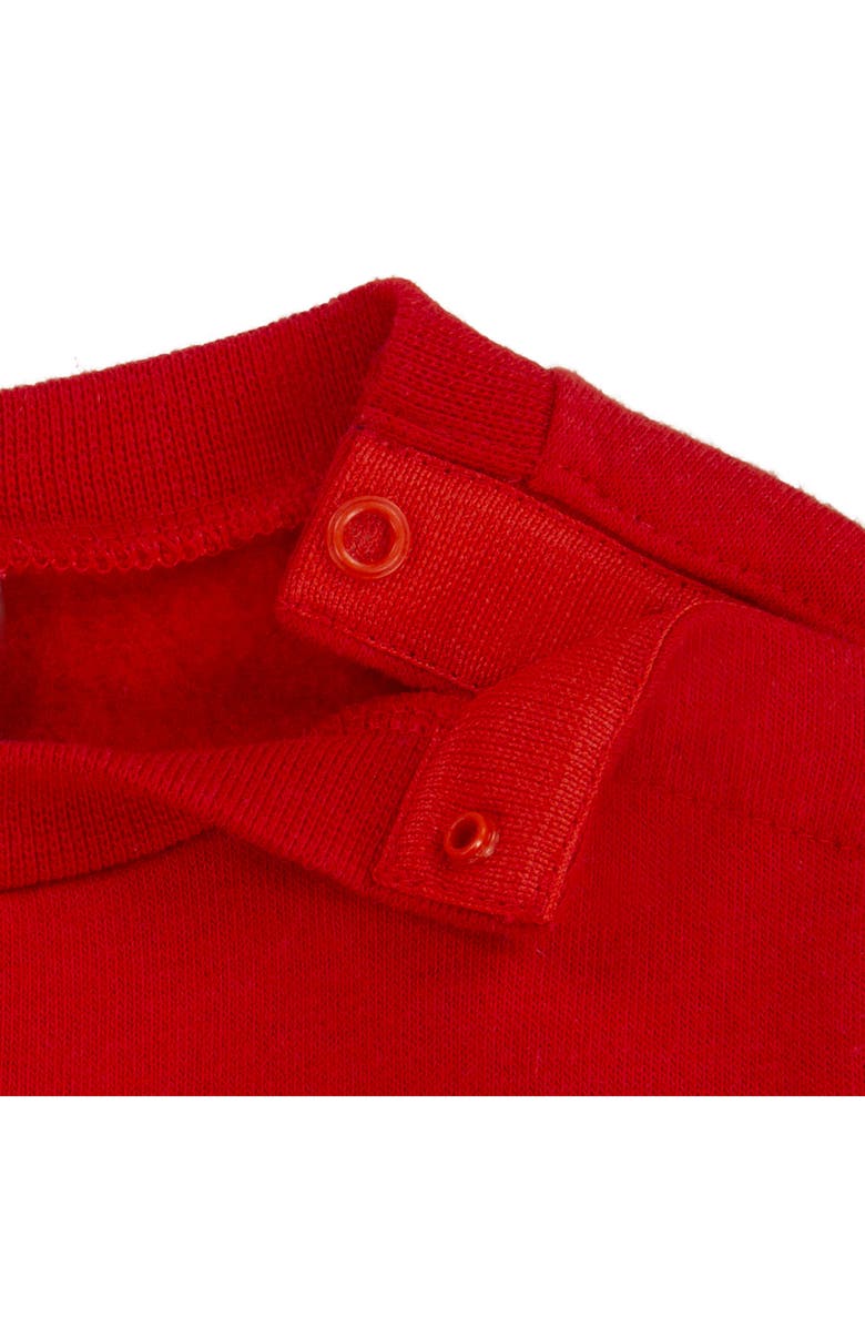 Nike Stacked Futura Logo Sweatshirt & Joggers Set, Alternate, color, Black/ Red