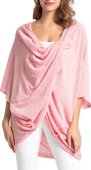 SAVE THE OCEAN Twist Front Recycled Knit Kimono