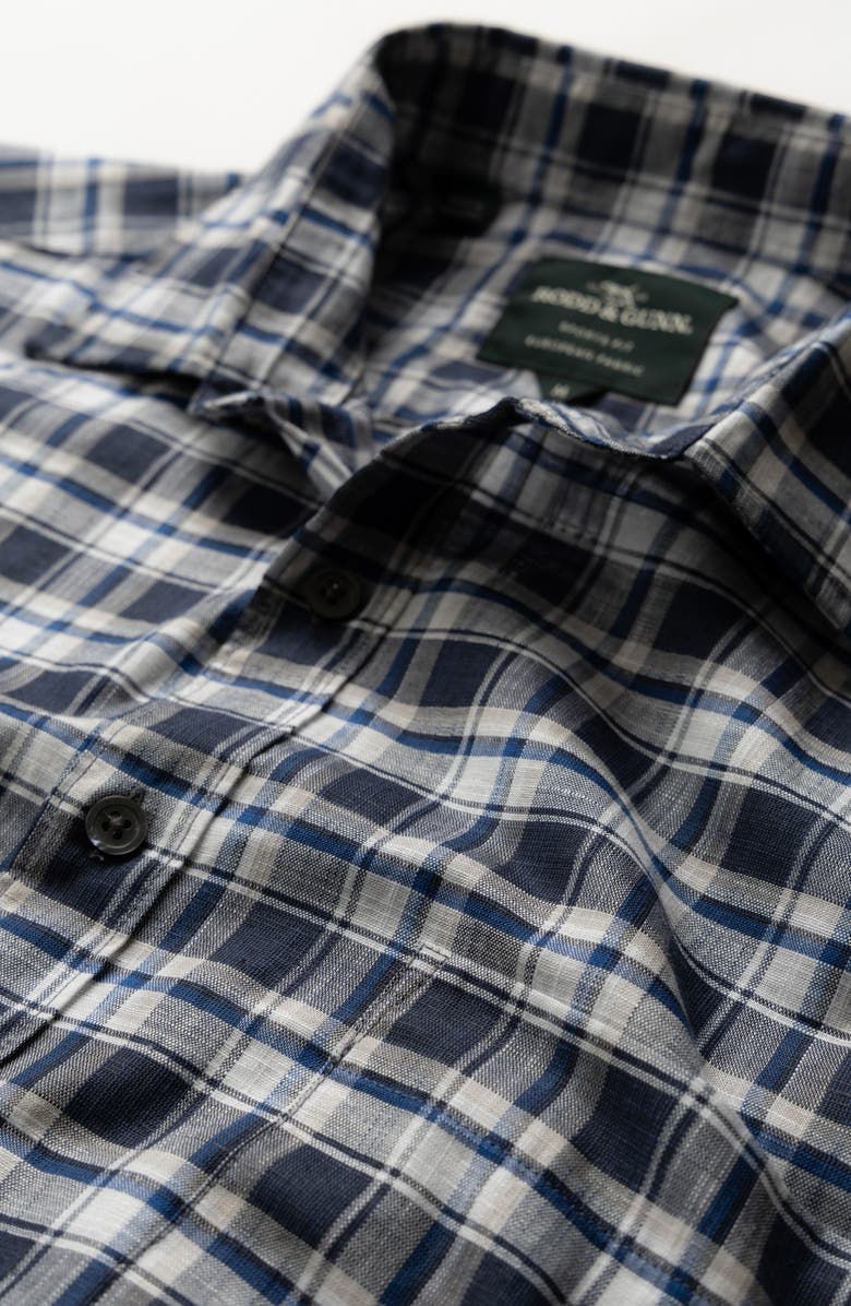 Rodd & Gunn Ridgelands Plaid Cotton & Linen Button-Up Shirt, Alternate, color,