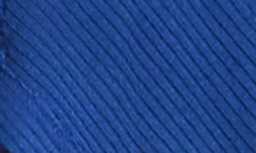 Karen Kane Rib Draped Open Front Cardigan In Blue