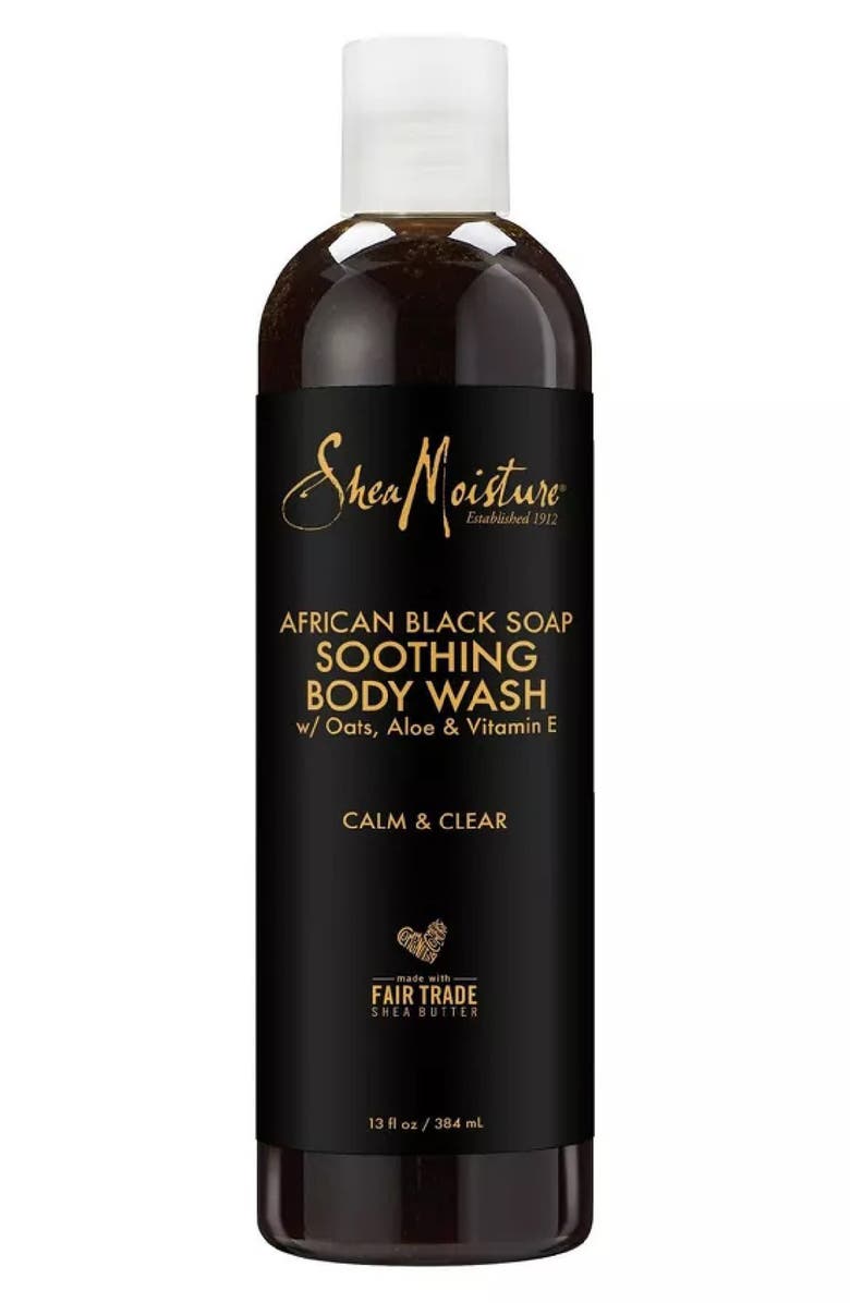 SHEA MOISTURE African Black Soap Soothing Body Wash, Main, color, 