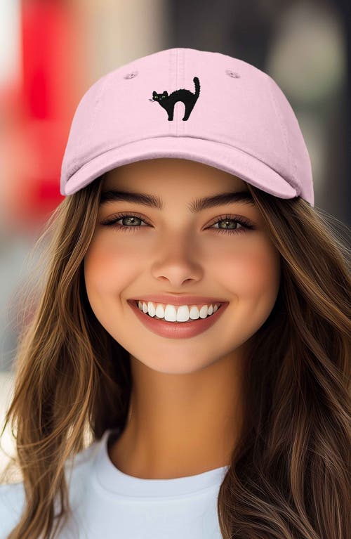DALIX DALIX BLACK CAT EMBROIDERED CASUAL HAT 