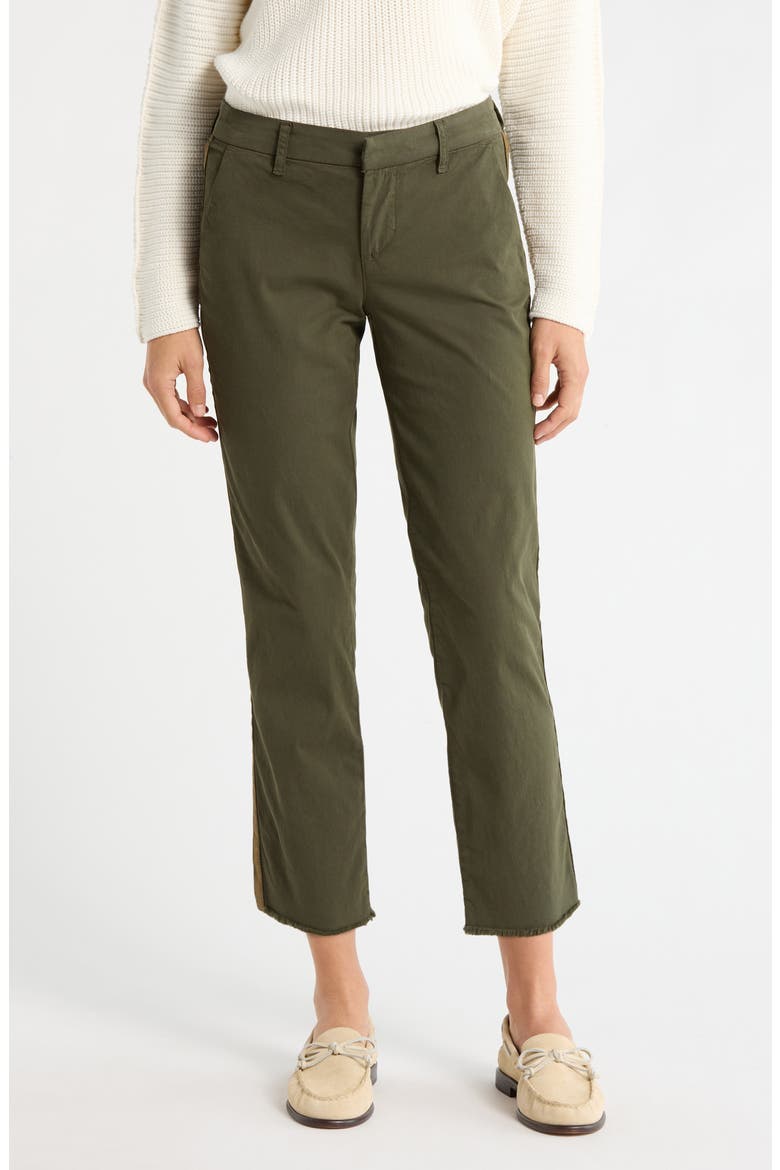 Wicklow Crop Chinos, Main, color, ARMY TUXEDO GOLD STRIPE