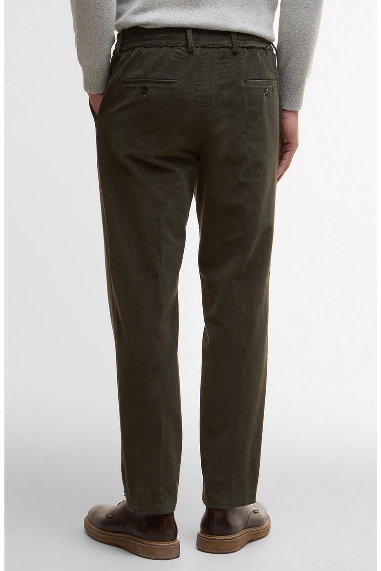 Wallington Pleated Stretch Corduroy Suit Pants, Alternate, color, OLIVE