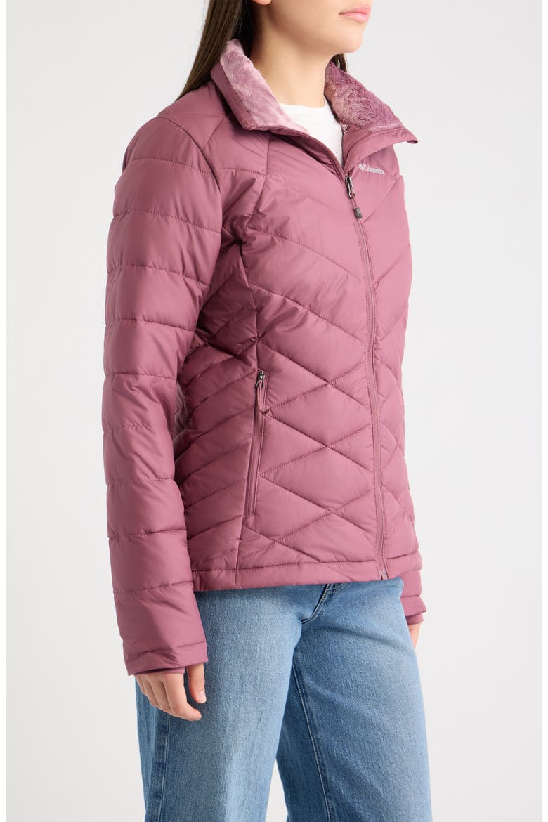 Heavenly Water Resistant Insulated Coat, Alternate, color, ANTIQUE MAUVE