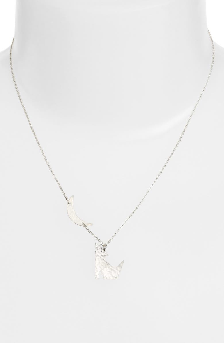 Nashelle Coyote Pendant Necklace, Main, color,