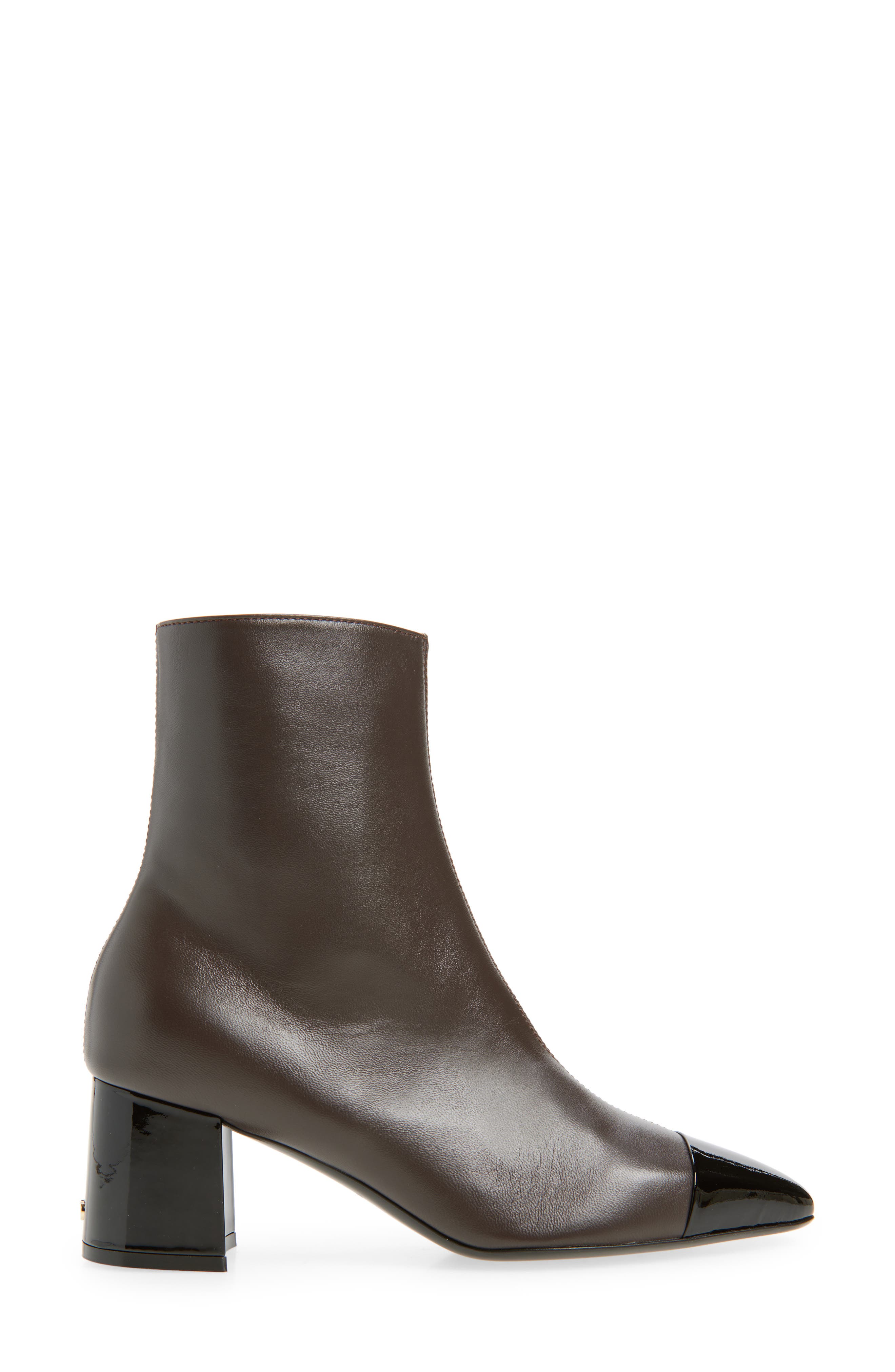 FERRAGAMO Sambi Cap Toe Bootie, Alternate, color, Testa Di Moro
