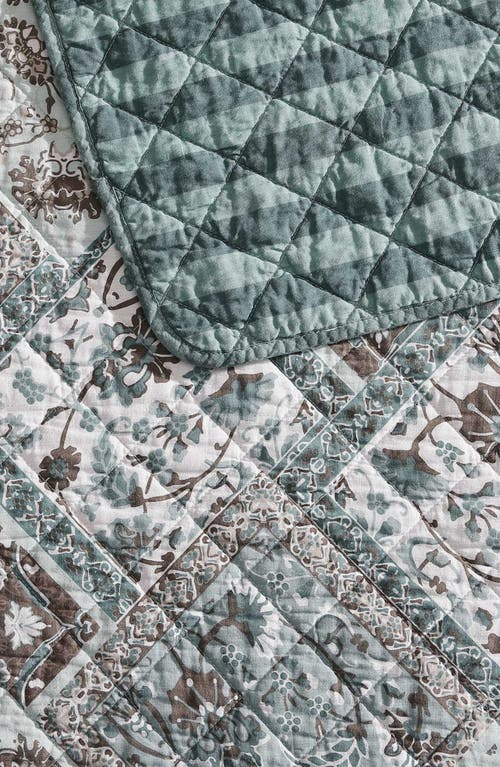 Stone Cottage Arell Reversible Quilt & Sham Set In Blue