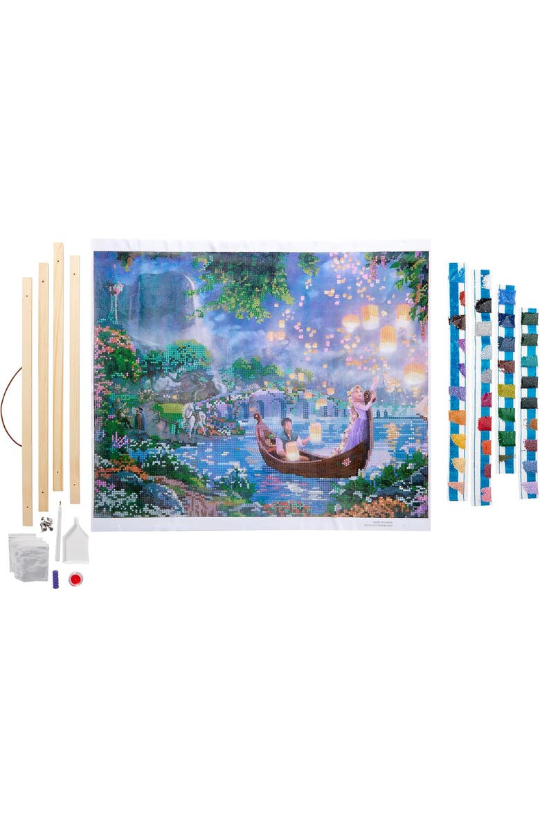 RoseArt Disney Dreams Diamond Art Rapunzel Lantern Scene Gem Kit, Alternate, color, Multicolored