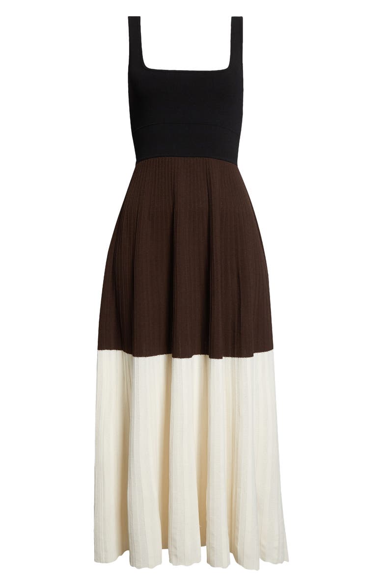 Maria McManus Colorblock Square Neck Rib Dress, Alternate, color,