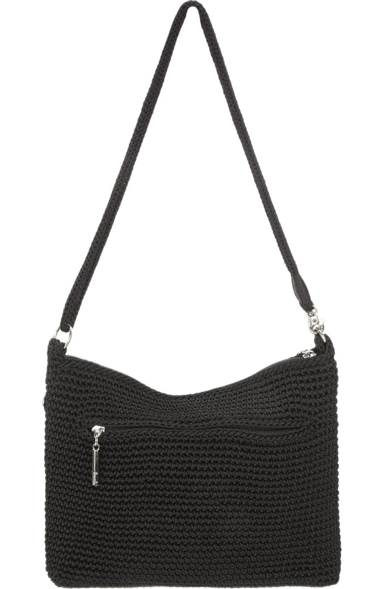 The Sak Lumi Covertible Crossbody Hand Crochet Bag, Alternate, color, Black