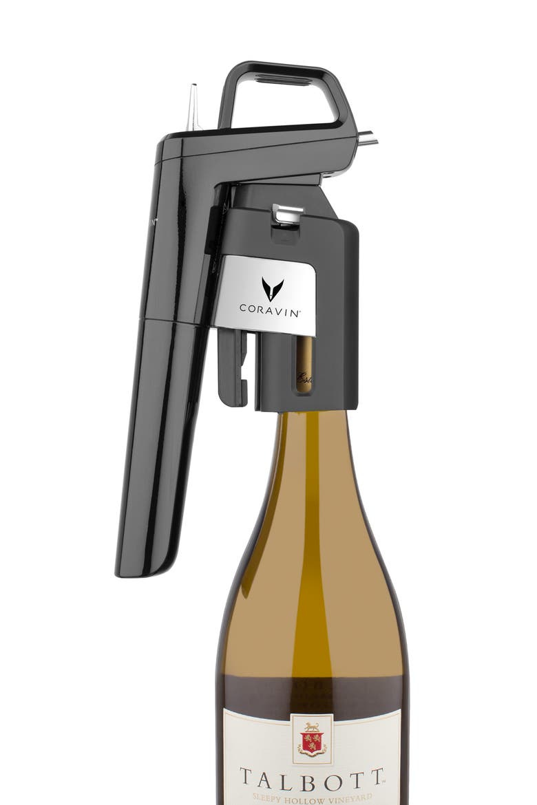 Timeless Six Plus Wine Preservation System, Alternate, color, PIANO BLACK