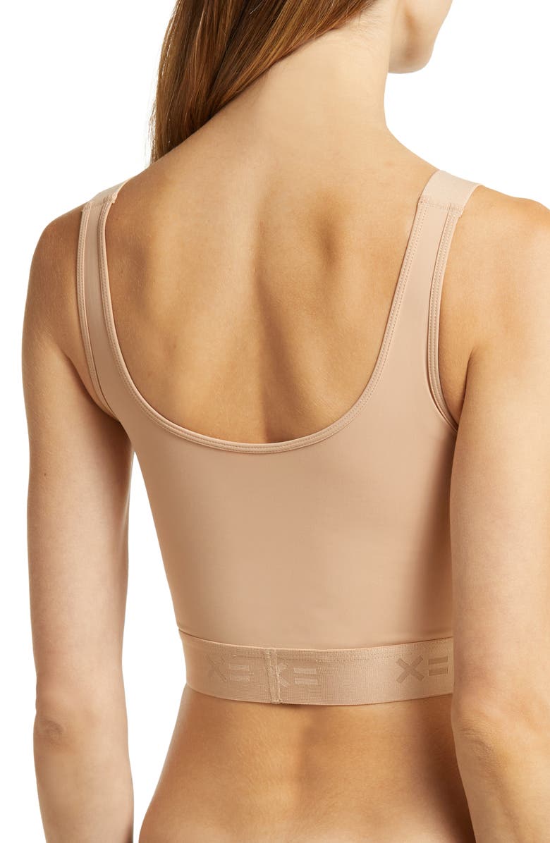 TomboyX Adjustable Compression Crop Top, Alternate, color, Chai