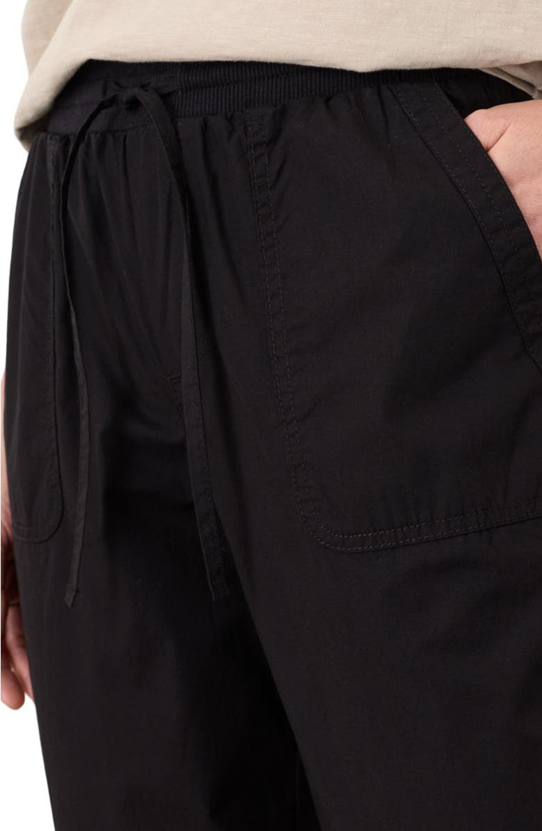 Pact Organic Cotton Monterey Poplin Jogger, Alternate, color, Black