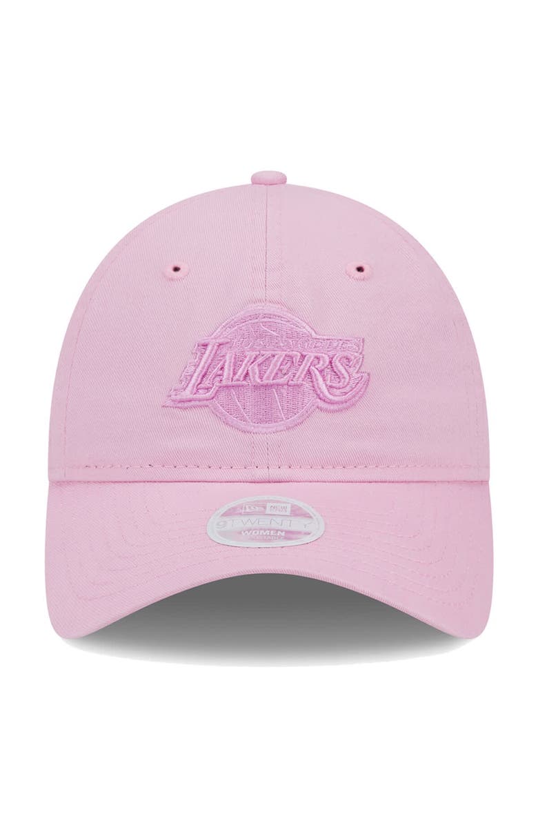 New Era Women's New Era Pink Los Angeles Lakers Colorpack Tonal 9TWENTY Adjustable Hat, Alternate, color, 
