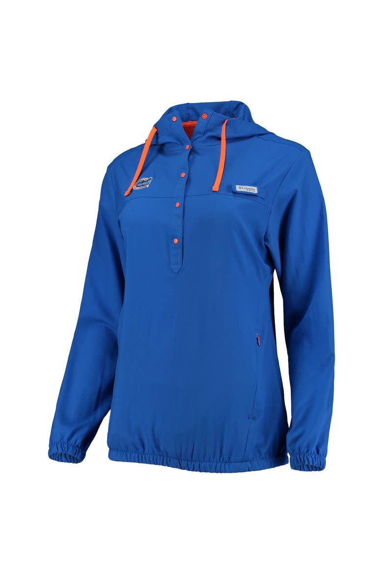 Women's Columbia Royal Florida Gators Tamiami Sun-Protection Omni-Wick Pullover Hoodie, Alternate, color, Royal