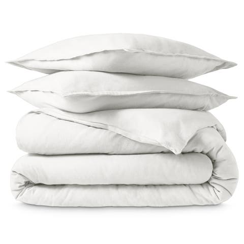 100% Cotton Flannel Duvet Cover & Sham Set