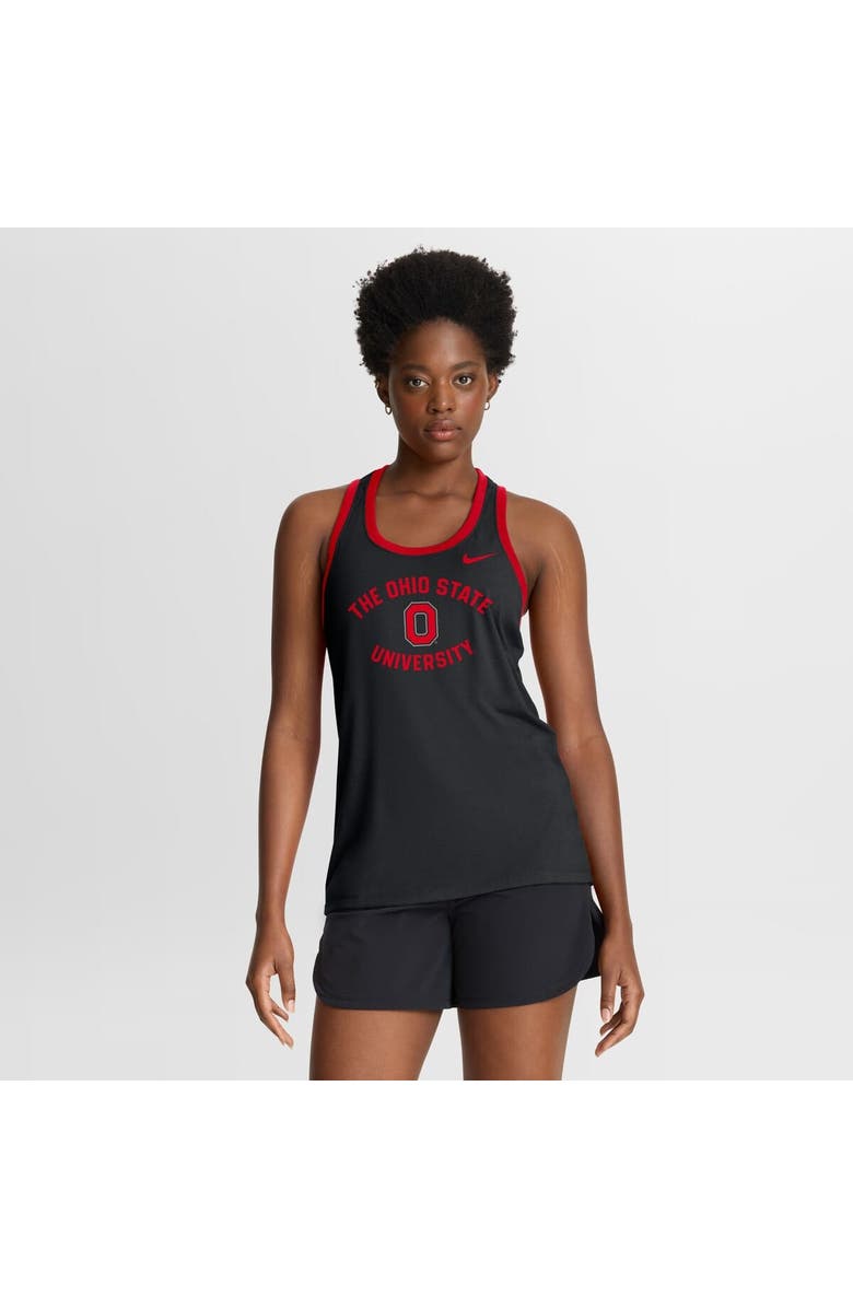 Nike Women's Nike Black Ohio State Buckeyes Uni Name Tri-Blend Dri-FIT Tank Top, Main, color, Black