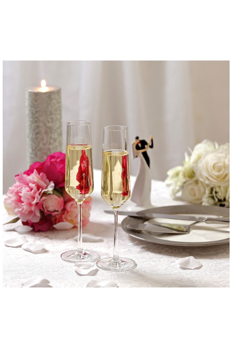 Schott Zwiesel Pure Set of 6 Champagne Flutes, Alternate, color, CLEAR