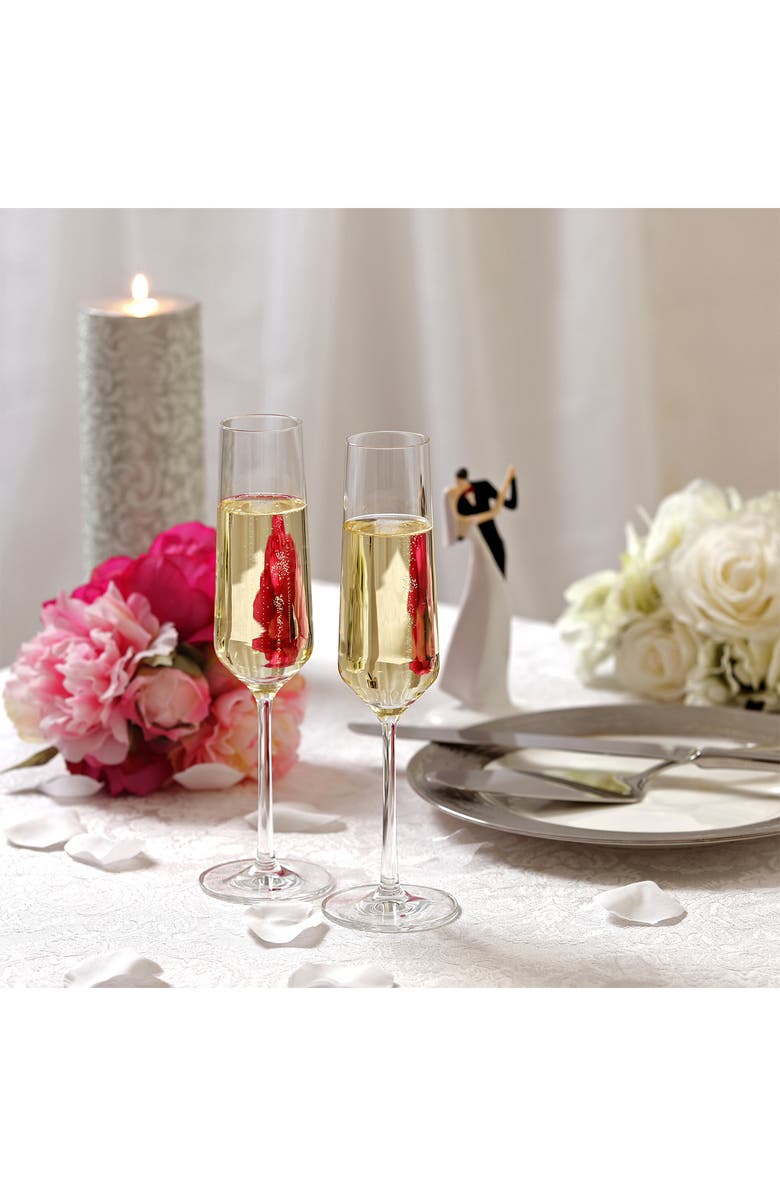 Zwiesel Glass Schott Zwiesel Pure Set of 6 Champagne Flutes, Alternate, color, Clear