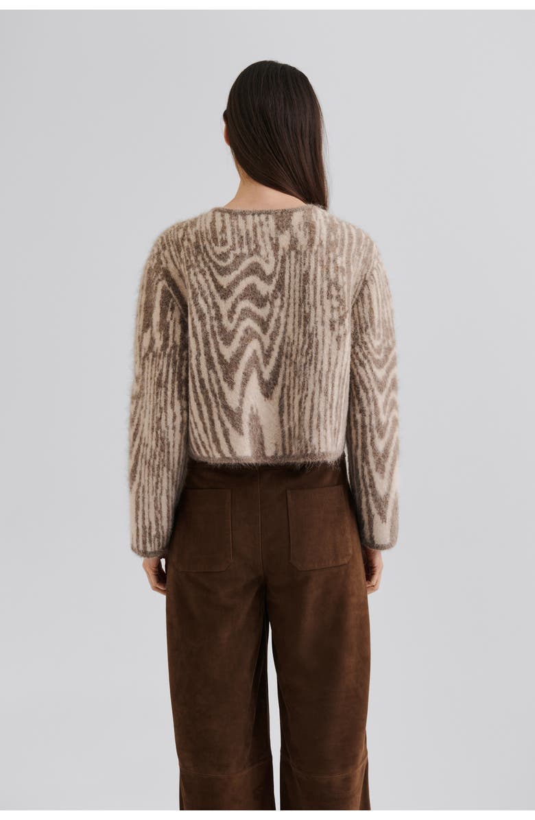 Malina Felise High Rise Wide Leather Trousers, Alternate, color, Caramel