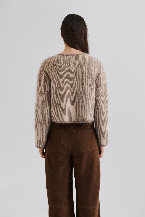 Malina Felise High Rise Wide Leather Trousers In Brown