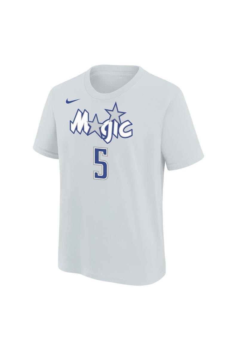 Youth Nike Paolo Banchero Silver Orlando Magic 2025/26 City Edition Name & Number T-Shirt, Alternate, color, Silver