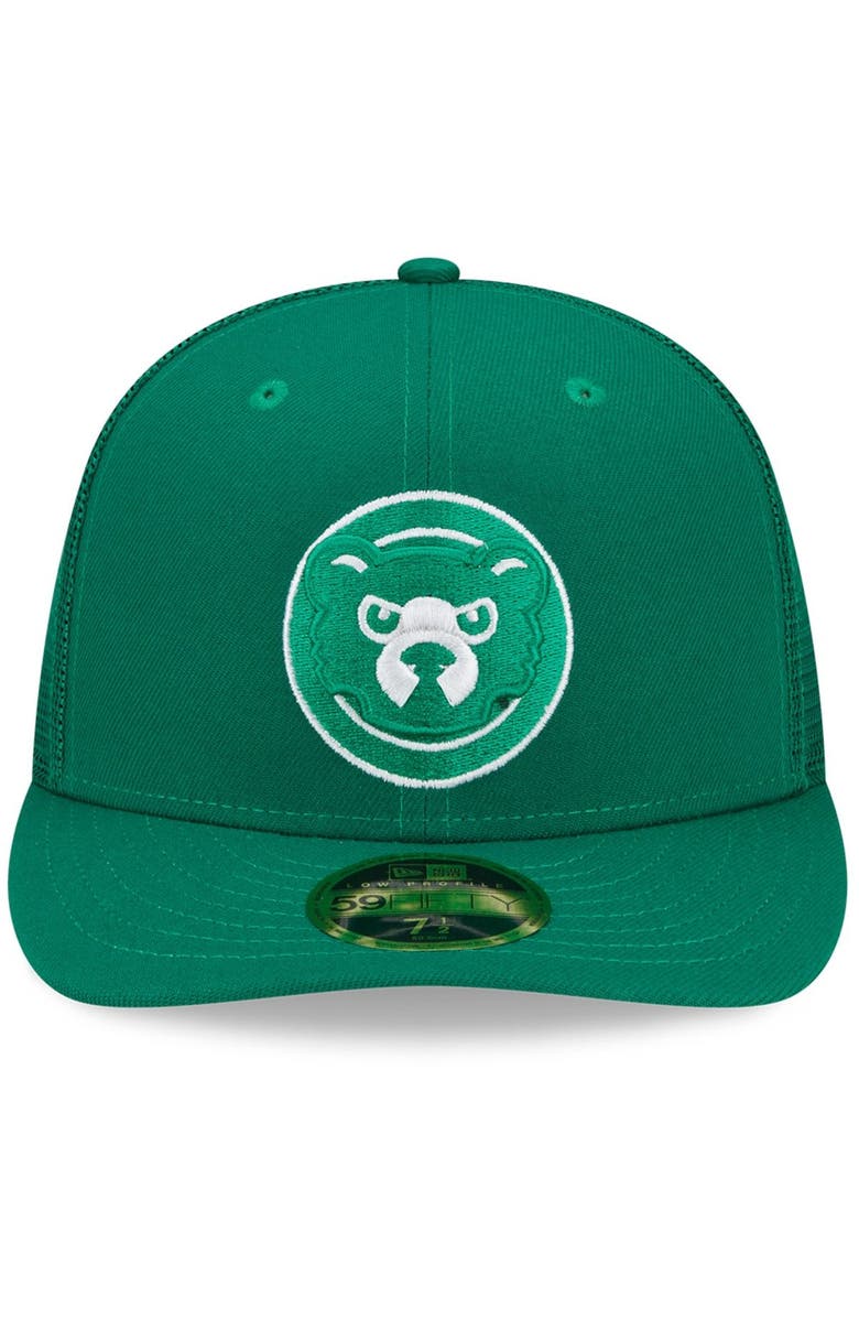 New Era Men's New Era Green Chicago Cubs 2022 St. Patrick's Day Low Profile 59FIFTY Fitted Hat, Alternate, color, Green