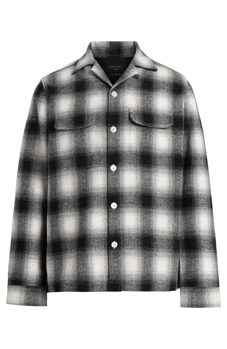 AllSaints Fortunado Plaid Relaxed Fit Button-Up Shirt, Alternate, color,