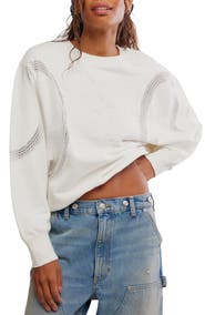 Free People Love Lace Sweatshirt