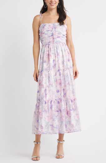 Chelsea28 Ruched Metallic Maxi Dress