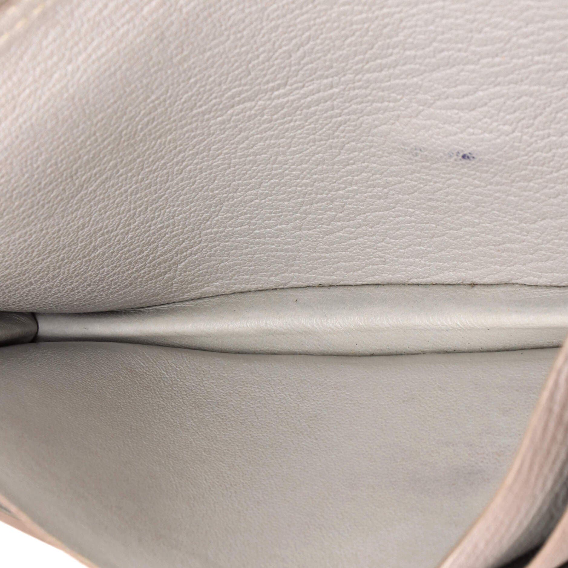 Pre-Owned Hermes Bearn Wallet Chevre Mysore Long, Alternate, color, Gris Perle