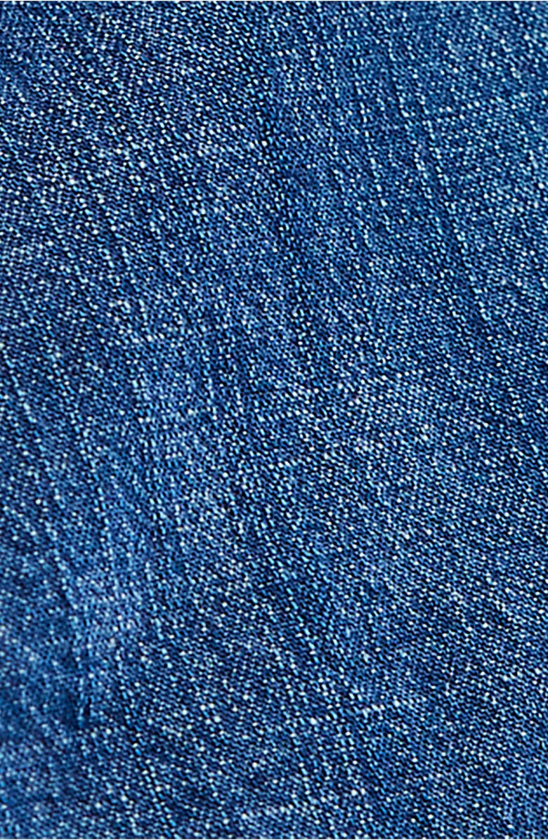 Free People Lora Lace-Up Denim Tube Top, Alternate, color, Canter Wash