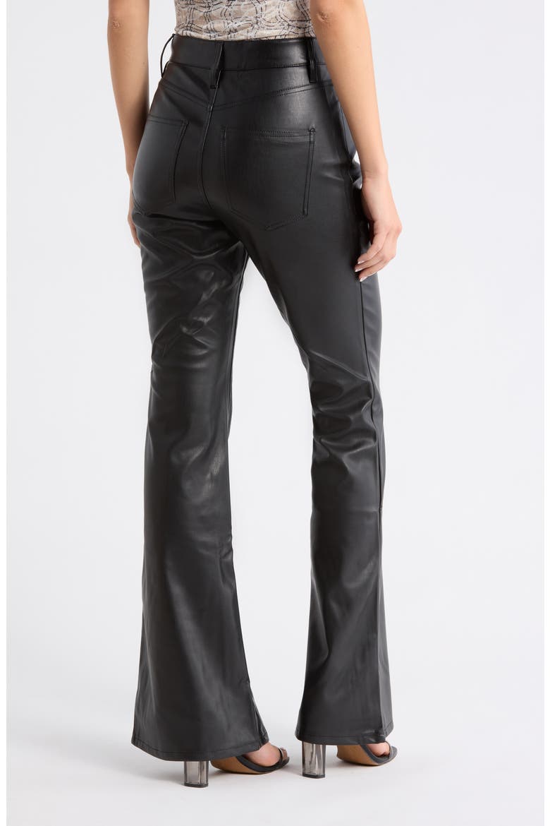 Astrid High Rise Lace Up Flare Pants, Alternate, color, NOIR