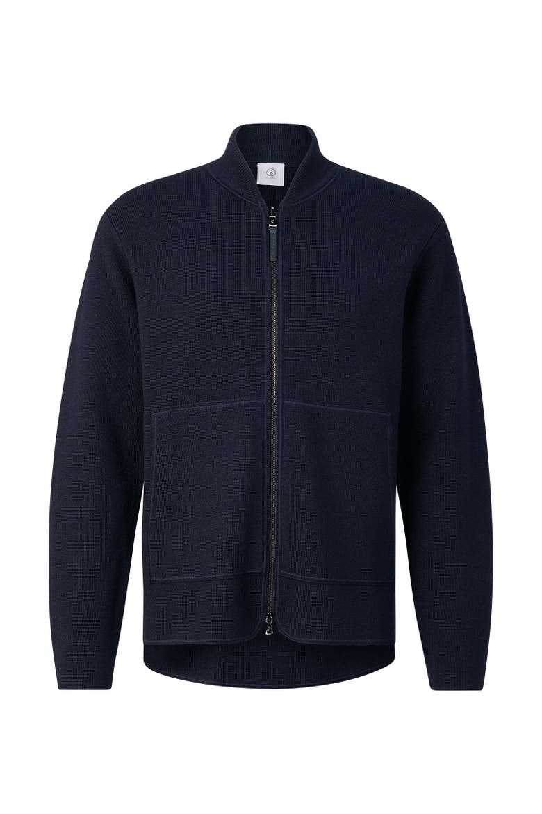 Virgin Wool Cardigan Everest, Main, color, Navy blue