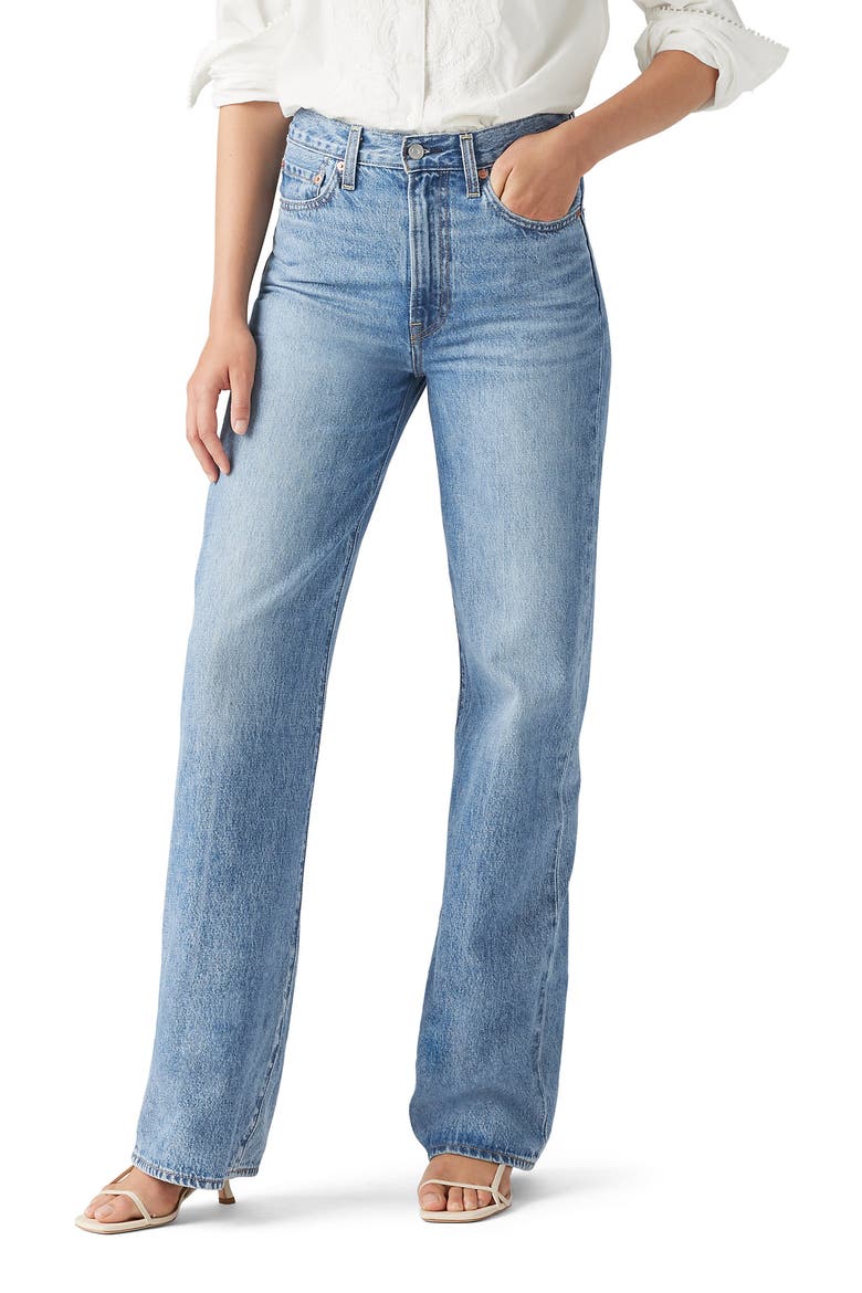 Ribcage High Waist Wide Leg Jeans, Main, color, NOT THE SAME