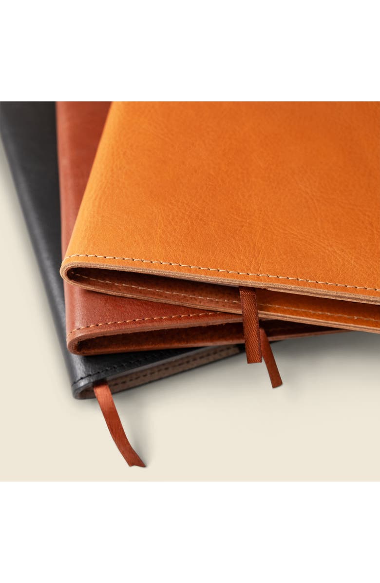 Casupo Refillable A5 Leather Journal Cover, Alternate, color, Black