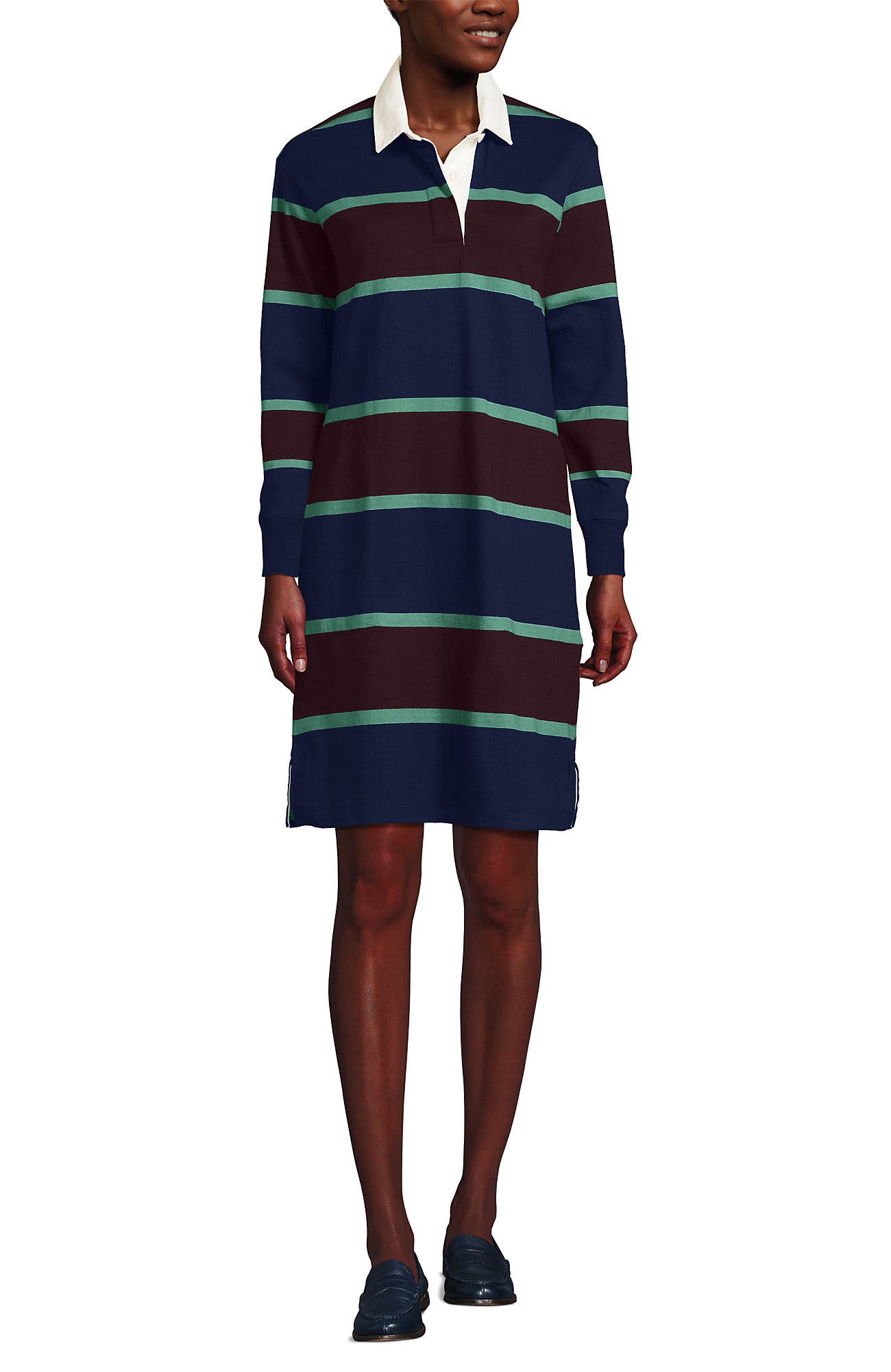 selected Deep Sea Navy/Burgundy Stripes