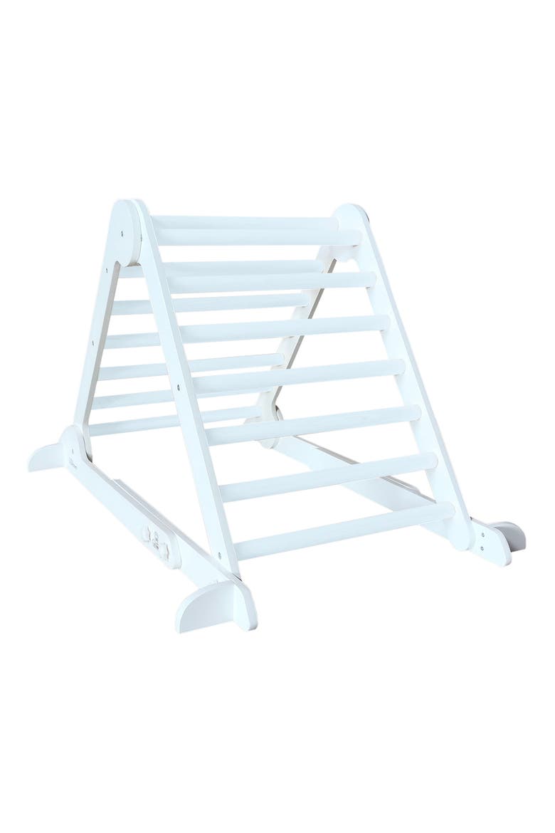 Kids' Learn 'N' Climb Wooden Triangle, Main, color, SOFT WHITE