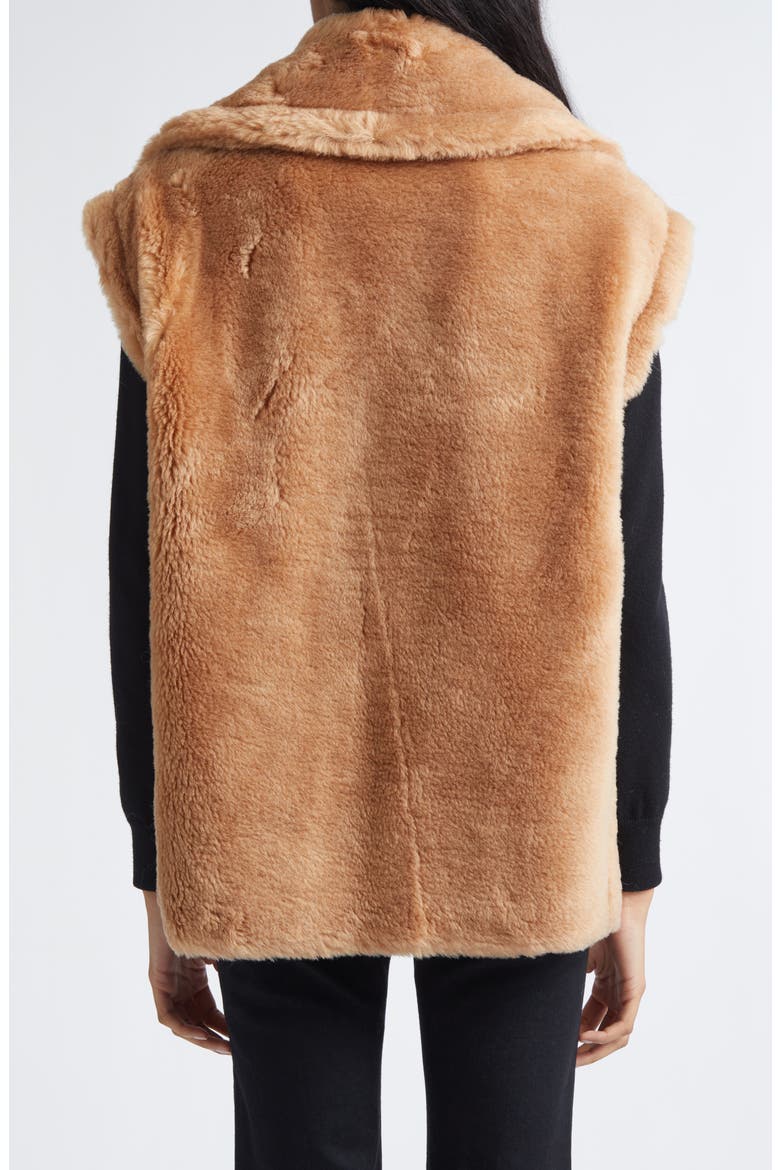 Clary Oversize Double Breasted Wool Vest, Alternate, color, BEIGE