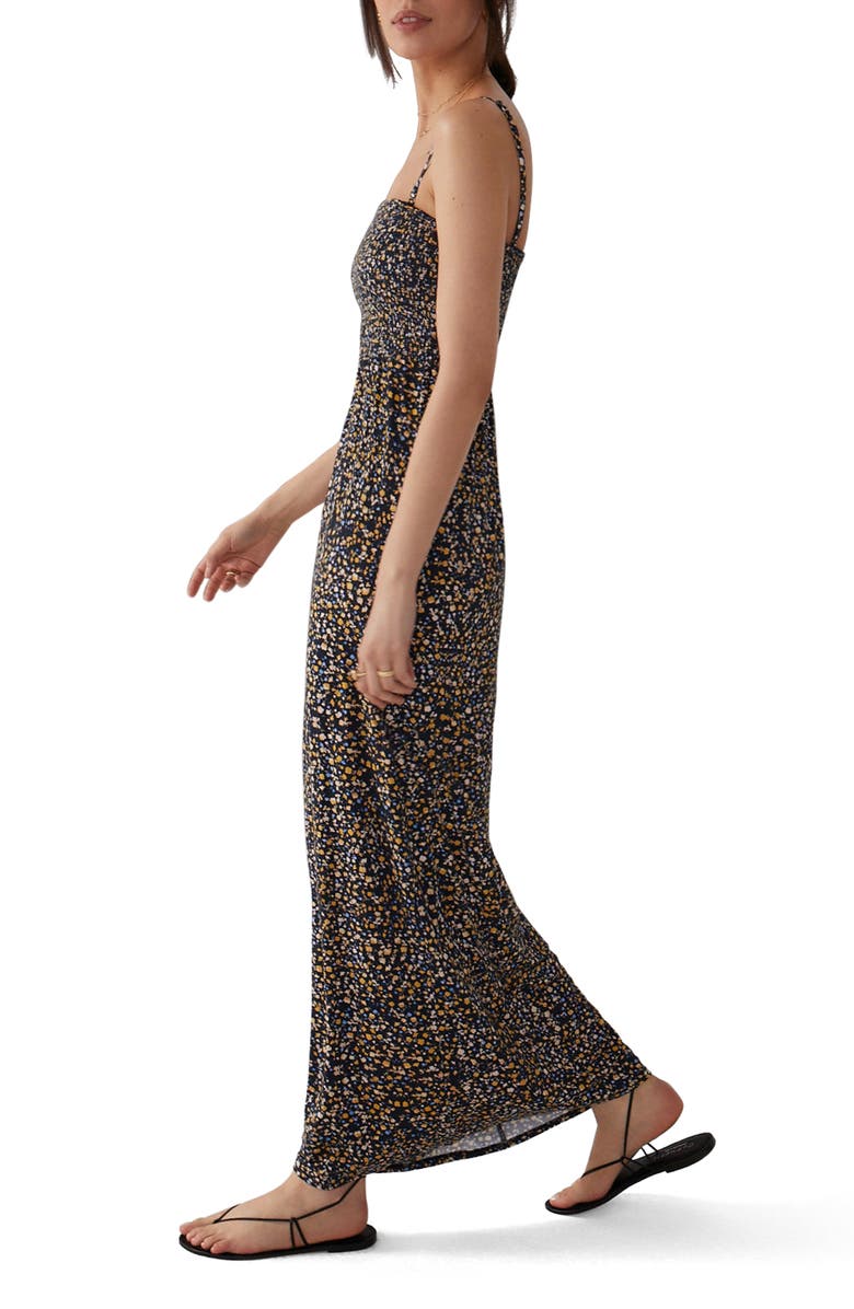 Favorite Daughter The Apartment Smocked Floral Maxi Dress, Alternate, color, 