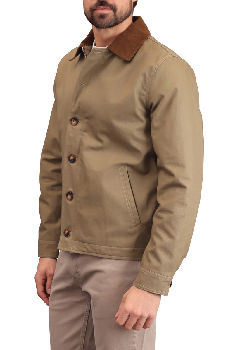Bagatelle Classic Cotton Work Jacket, Alternate, color, Army