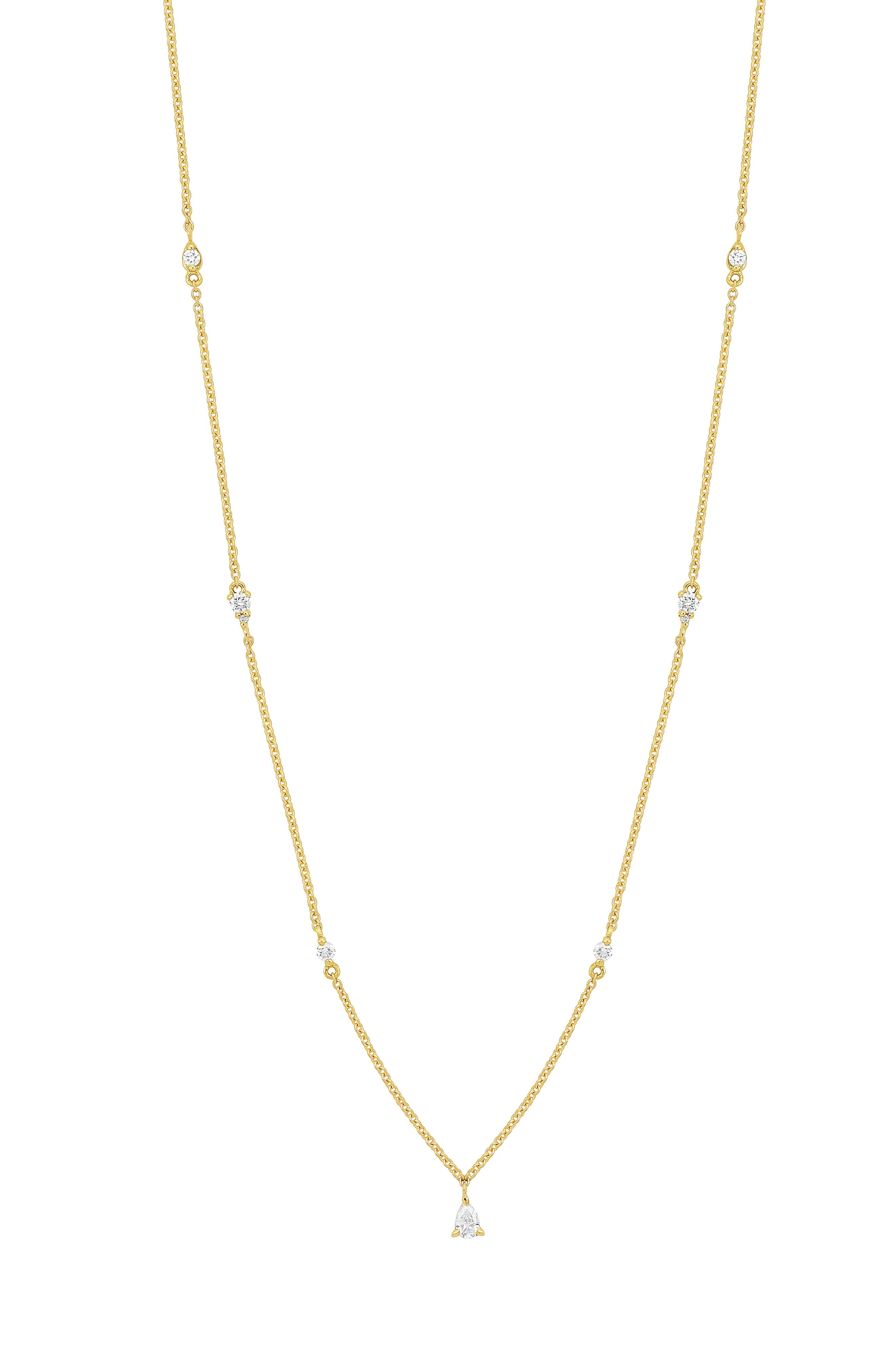 Bony Levy Maya Diamond Station Pendant Necklace