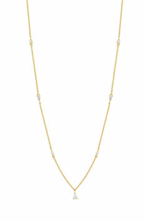Bony Levy Maya Diamond Station Pendant Necklace
