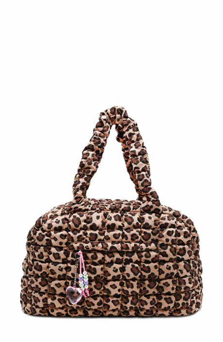 Kids' Leopard Print Scrunch Medium Duffle Bag