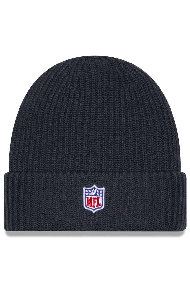 New Era Men's New Era Charcoal San Francisco 49ers 2025 Sideline Cold Weather Cuffed Knit Hat, Alternate, color, Charcoal