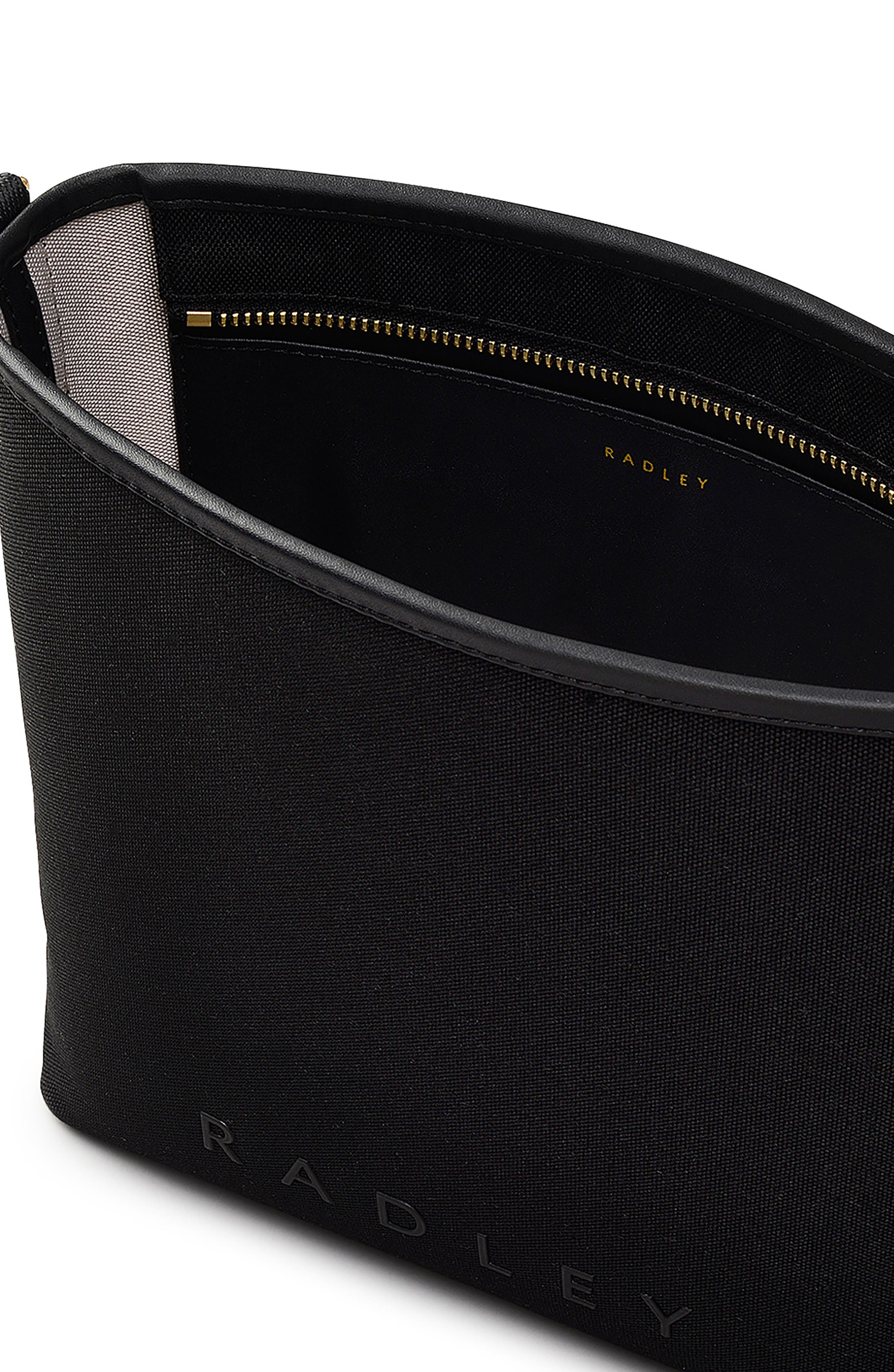 Radley Medium Addison Lane Recycled Polyester Crossbody Bag, Alternate, color, Black